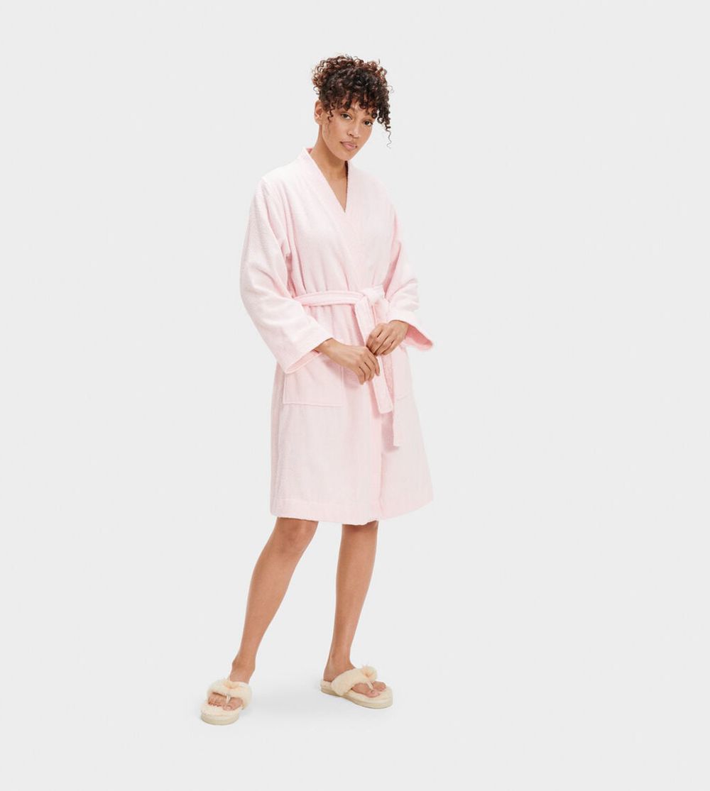 Ugg Lorie Terry - Womens Robes - Pink - NZ (1065QFYOV)